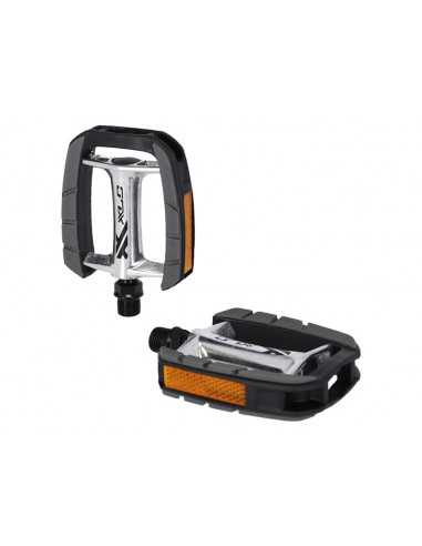 Pedaler pd-c09 9/16 tum silver/svart xlc