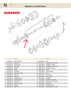 Planethjulshållare sram / torpedo t3