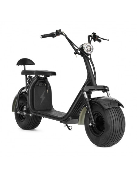 Fatscooter 2-sits svart - 2024