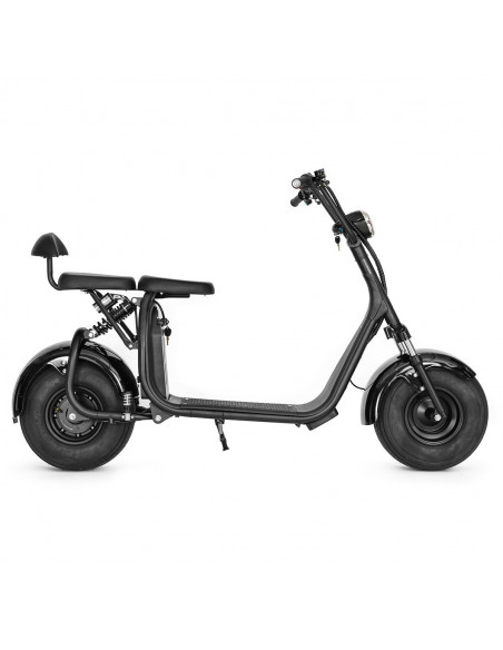 Fatscooter 2-sits svart - 2024