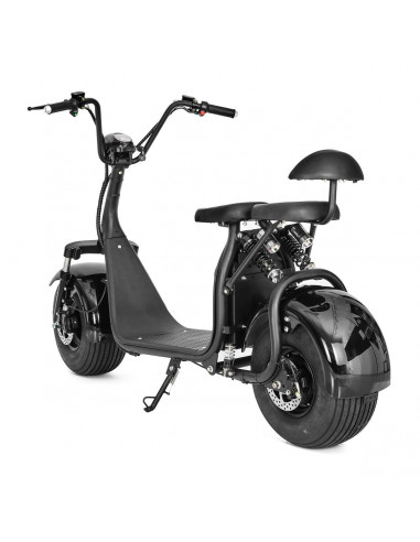 Fatscooter 2-sits svart - 2024
