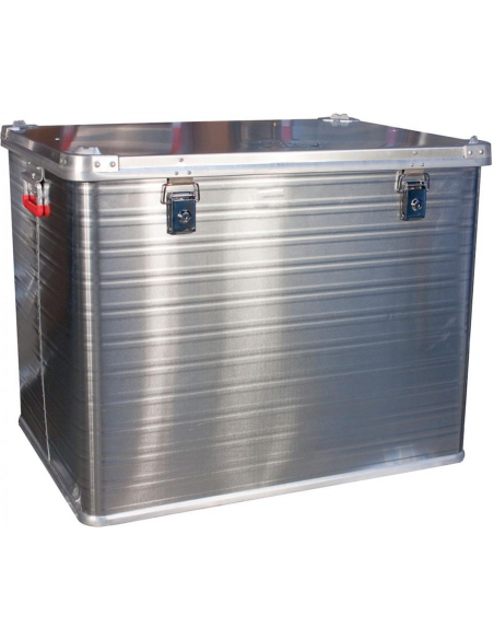 Aluminiumlåda 240 l med låsbara snäpplås