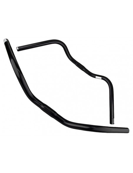 Styre city aluminium svart 25,4 mm 630 mm