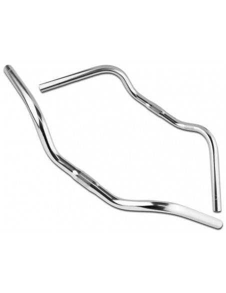 Styre city aluminium silver 25,4 mm 630 mm