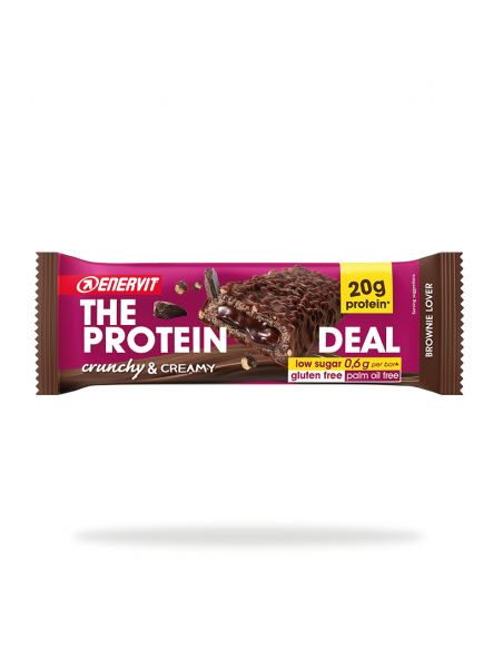 Protein bar deal crunchy och creamy brownie 55 gram enervit