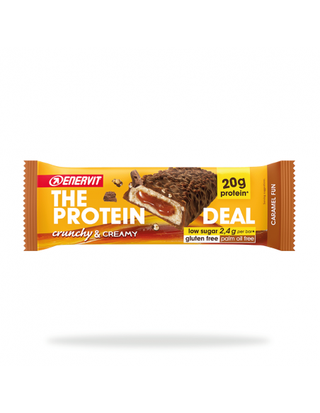 Protein bar deal crunchy och creamy caramel 55 gram enervit