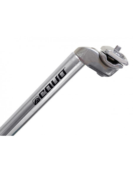 Sadelstolpe 400 mm silver