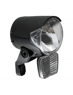 Framlampa mr-4 h-black för navdynamo/ebike 12v 120 lumen hermans