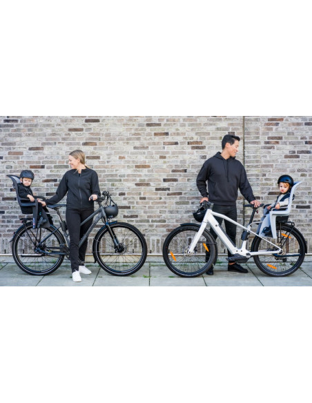 Barnsits ridealong 2 ljusgrå ställbar med ramfäste thule