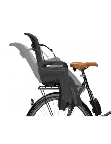 Barnsits ridealong 2 mörkgrå ställbar med ramfäste thule