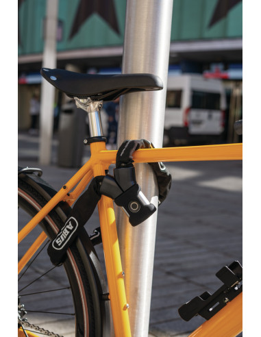 Låskätting yardo 7807f 110 cm svart fingeravtryck abus