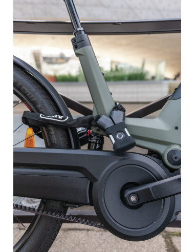 Låskätting yardo 7807f 110 cm svart fingeravtryck abus