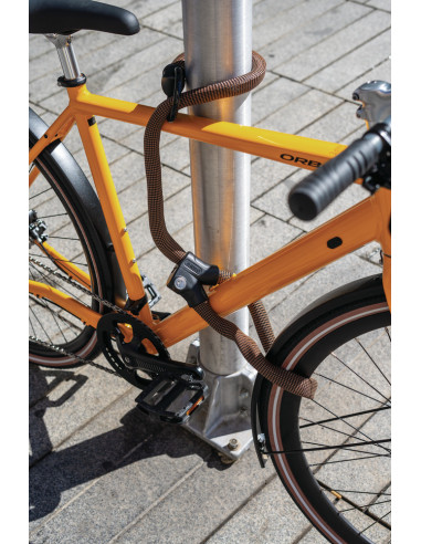 Låskätting infinity loop svart 140 cm abus