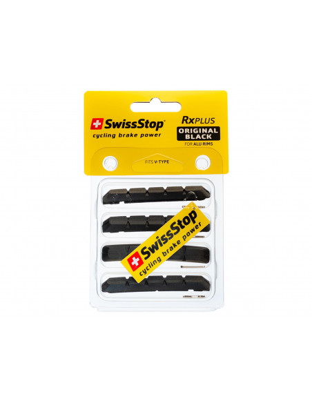 Bromsgummi för v-broms 70 mm 2 par för aluminium fälg swissstop