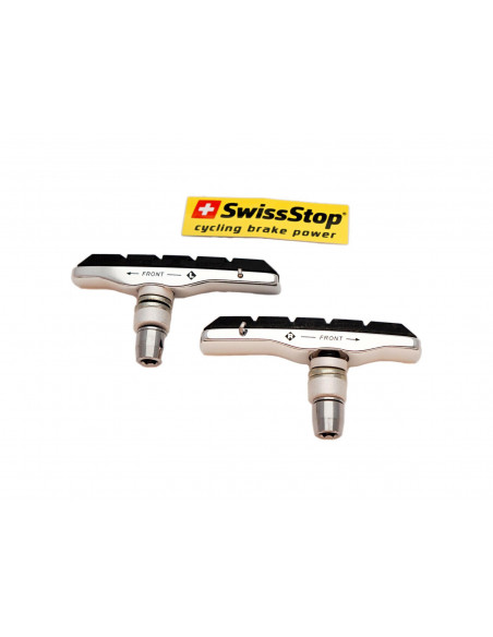 Bromsklotsar v-broms 70 mm gängade utbytningsbara 1 par för alu fälg swissstop