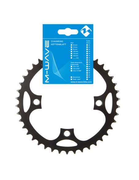 Kedjedrev 42-t 1/2x3/32 elcykel 4-bult 104 mm bcd104 stål m-wave