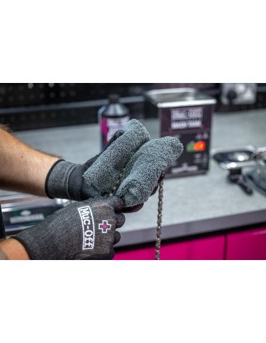 Ultrasonic behandling av använd kedja muc-off