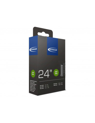 Slang 24 tum 24x1 (20/28-540/541) 40 mm bilventil schwalbe