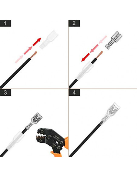 Flatstift hona 2,8 mm oisolerad