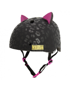 Hjälm fs 8.1 54-58 cm svart katt krash