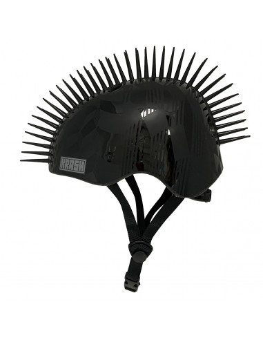 Hjälm fs 8.1 54-58 cm svart tuppkam krash