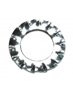 Låsbricka m3 tandad elförzinkad