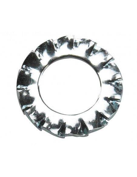 Låsbricka m3 tandad elförzinkad