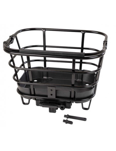 Cykelkorg randig 4-varvs med avs fäste låsbar svart spectra