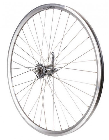 Bakhjul 28 tum (622) 0-v silver