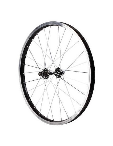 Hjul fram 20 tum 406 mm aluminium mutter svart