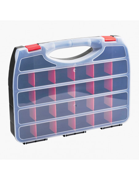 Sortimentlåda 28 fack flyttbara mellanväggar