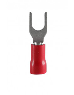 Gaffelkabelsko 0,5-1,5 mm röd m4