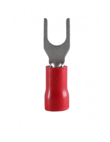 Gaffelkabelsko 0,5-1,5 mm röd m4