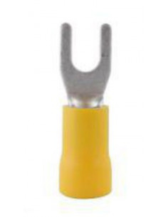 Gaffelkabelsko 4-6 mm gul m5