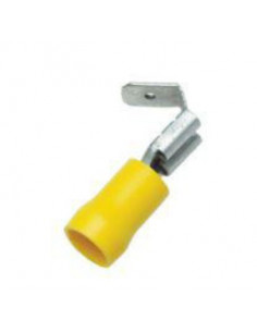 Flatstiftsförgrening 4-6 mm 6,3 x 0,8 mm gul