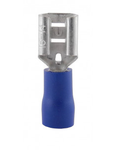 Flatstiftshylsa 1,5-2,5 mm 6,3 x 0,8 mm blå