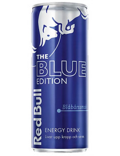 Red bull energidryck blåbär burk
