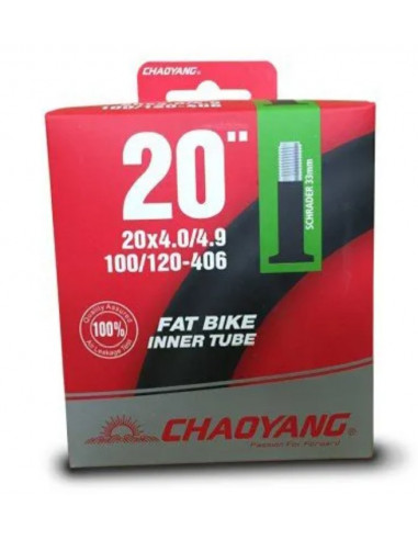 Slang 20 tum 100/120-406 fatbike (26x4.00/4.90) 48 mm bilventil chaoyang