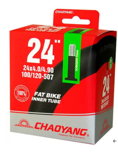 Slang 24 tum 100/120-507 fatbike (24x4.00/4.90) 33 mm bilventil chaoyang