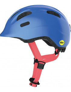 Hjälm smiley 2.1 45-50 cm blå med mips abus