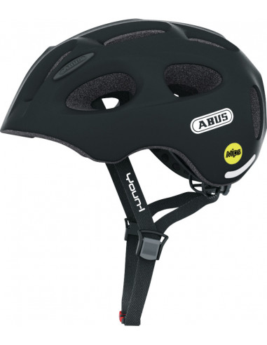 Hjälm youn-i 48-54 cm svart med mips abus