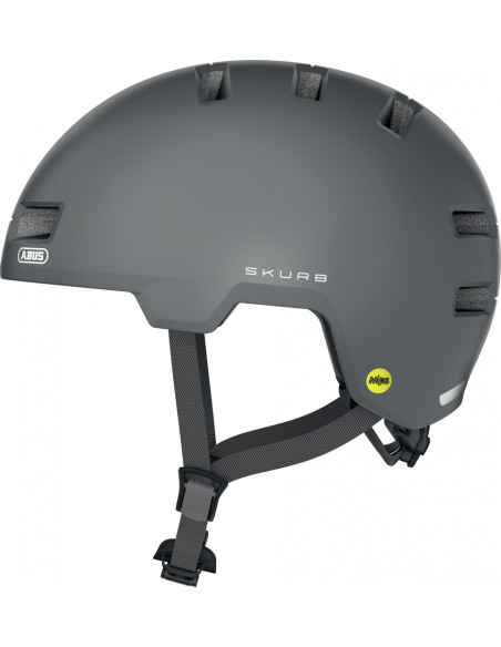 Hjälm skurb 55-59 cm grå med mips abus