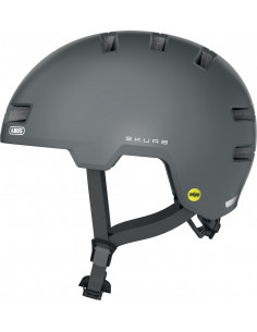 Hjälm skurb 52-56 cm grå med mips abus