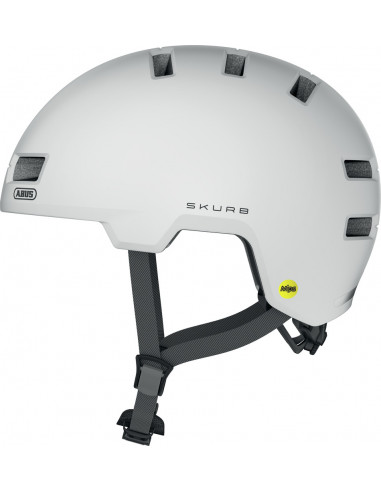 Hjälm skurb 55-59 cm vit med mips abus