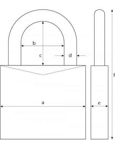 Hänglås 70ib/45hb63 inkl. 2 nycklar abus