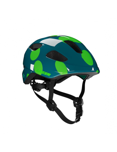 Hjälm nutz 2.0 kineticore 50-56 cm blå med gröna prickar lazer