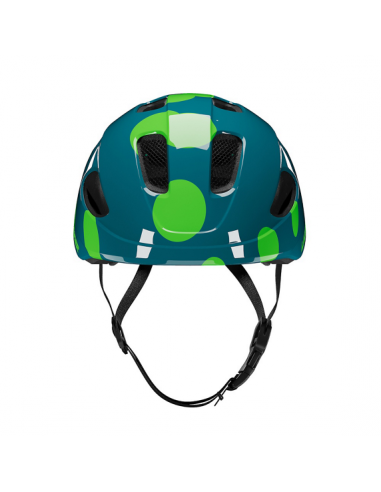 Hjälm nutz 2.0 kineticore 50-56 cm blå med gröna prickar lazer