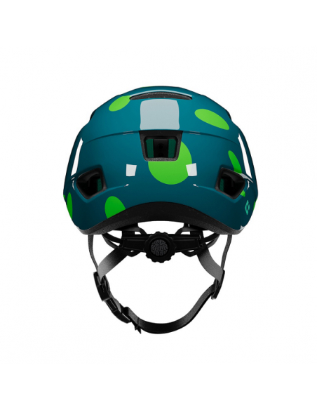 Hjälm nutz 2.0 kineticore 50-56 cm blå med gröna prickar lazer