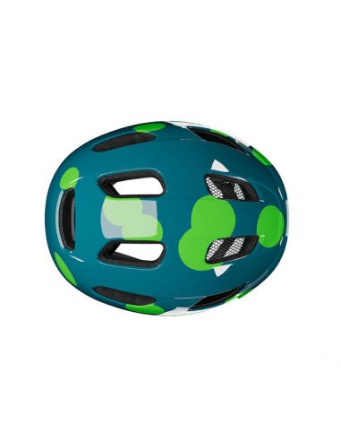 Hjälm nutz 2.0 kineticore 50-56 cm blå med gröna prickar lazer