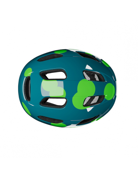 Hjälm nutz 2.0 kineticore 50-56 cm blå med gröna prickar lazer